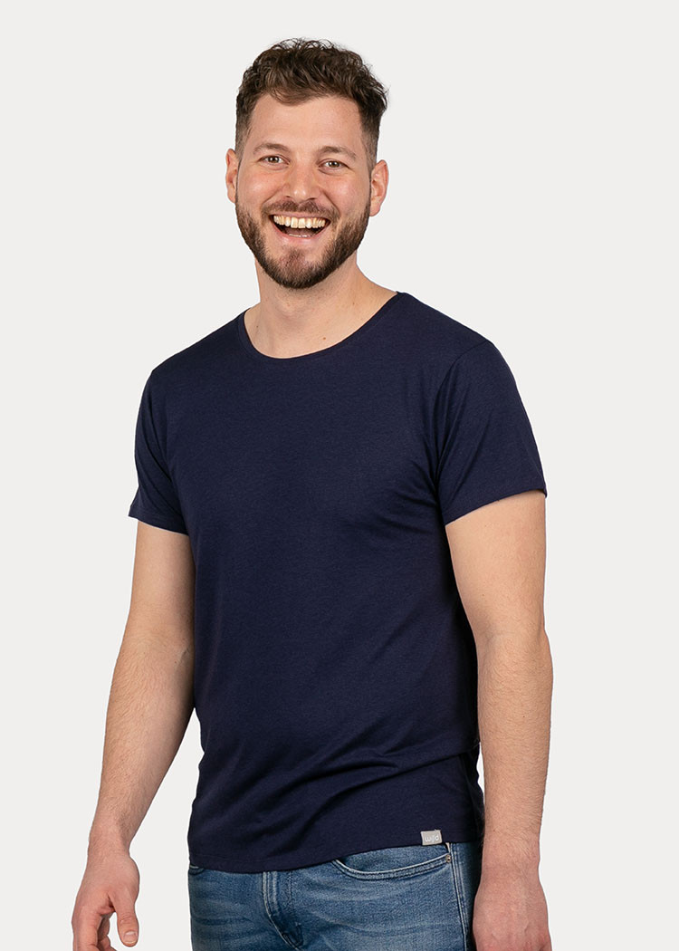 HERREN WOODSHIRT MARITIM BLUE