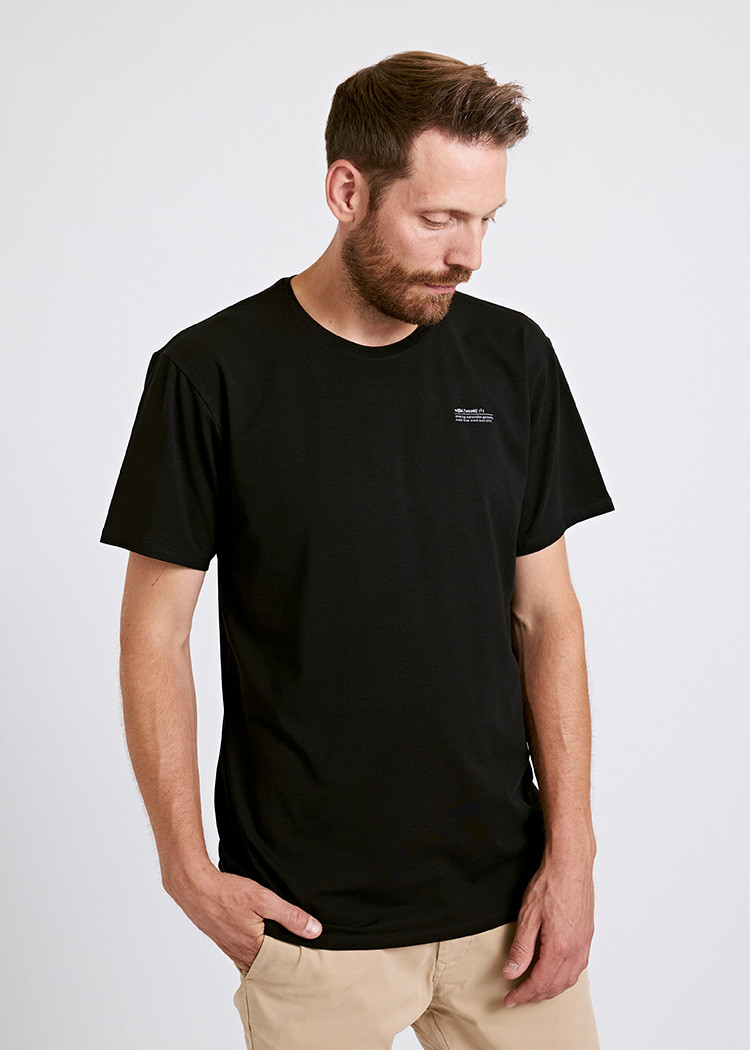 HERREN WOODSHIRT LOOSE TEE BLACK
