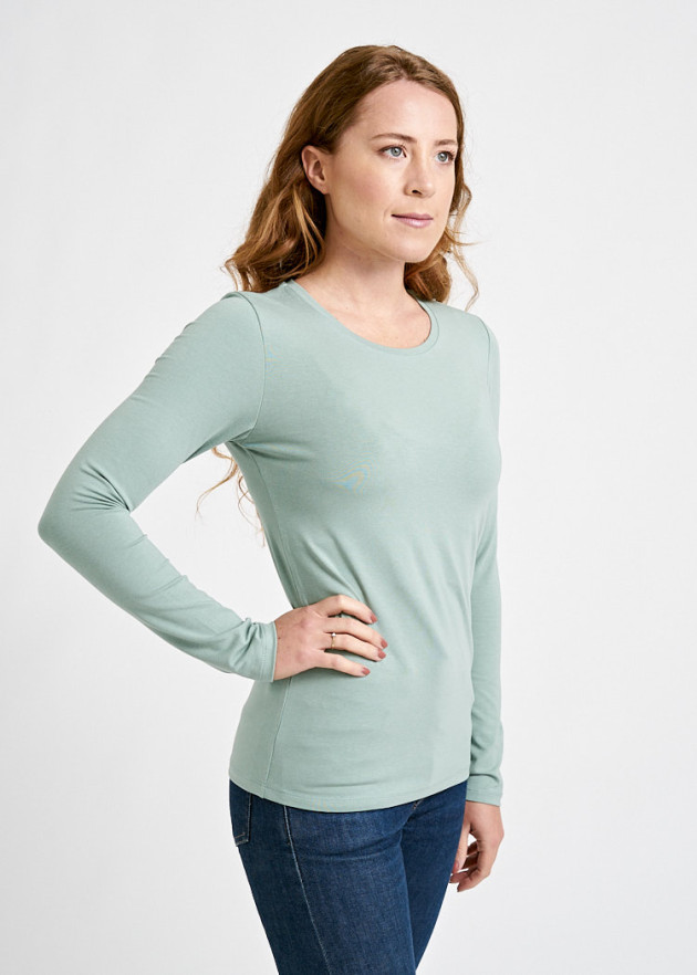 DAMEN LANGARMSHIRT GREEN BAY