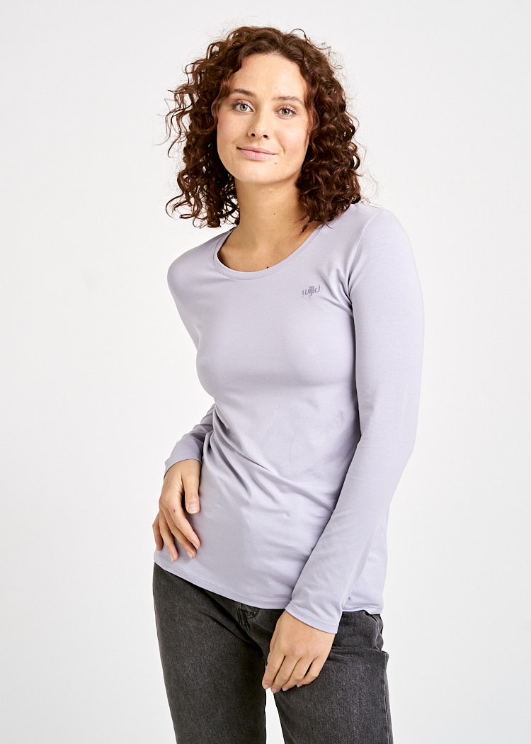 DAMEN LANGARMSHIRT LAVENDER AURA