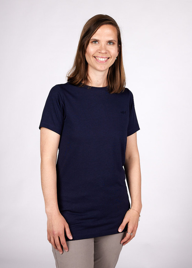 DAMEN WOODSHIRT LANG MARITIM BLUE