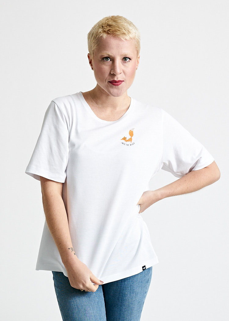 DAMEN WOODSHIRT LOOSE LONGER FOREST FOX