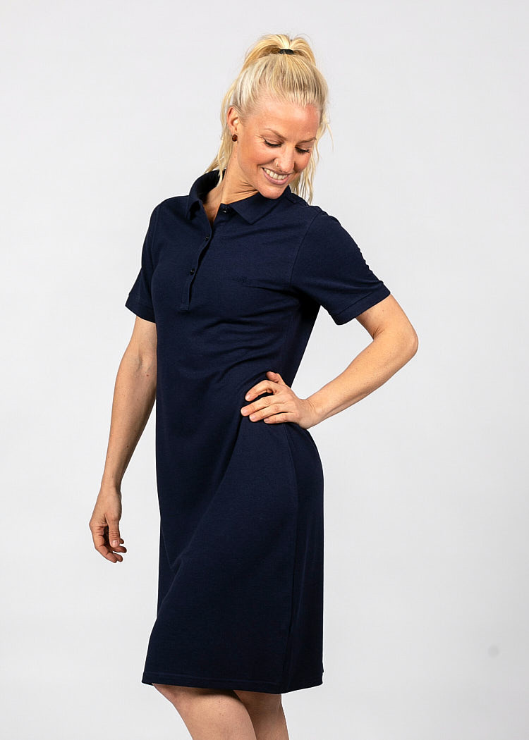 DAMEN POLO-KLEID MARITIM BLUE