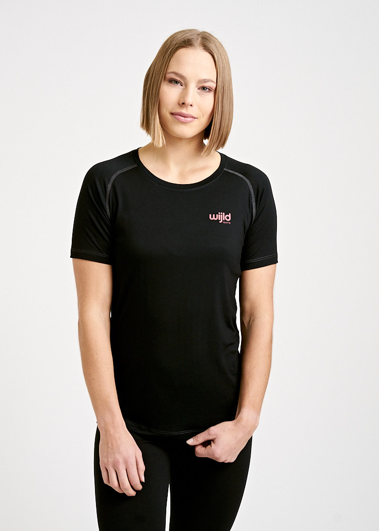 DAMEN SPORTSHIRT BLACK