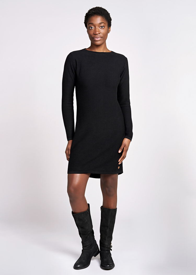 DAMEN STRICKKLEID BLACK