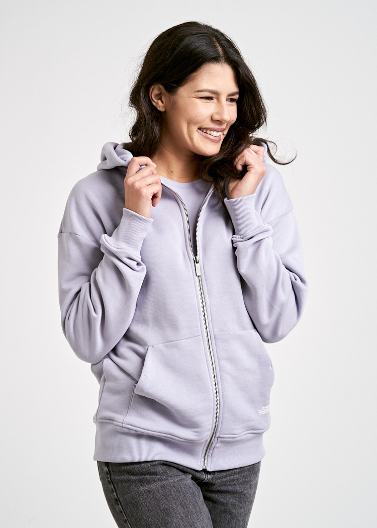 DAMEN ZIP-HOODIE LAVENDER AURA
