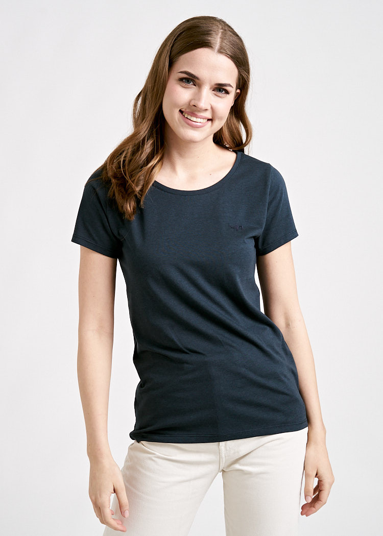 DAMEN WOODSHIRT REGULAR CARBON