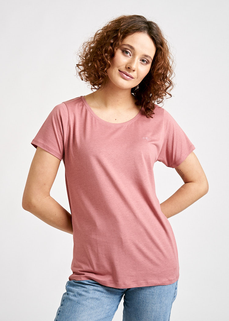 DAMEN WOODSHIRT REGULAR ROSEWOOD