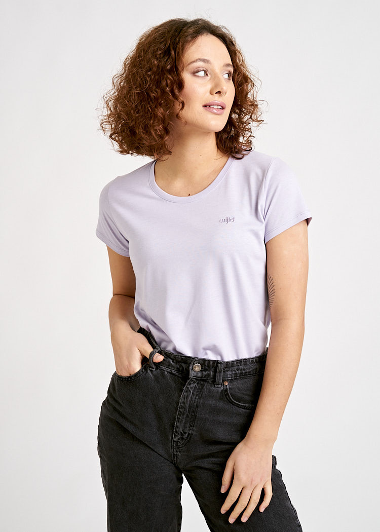 DAMEN WOODSHIRT SLIM ORCHID PETAL