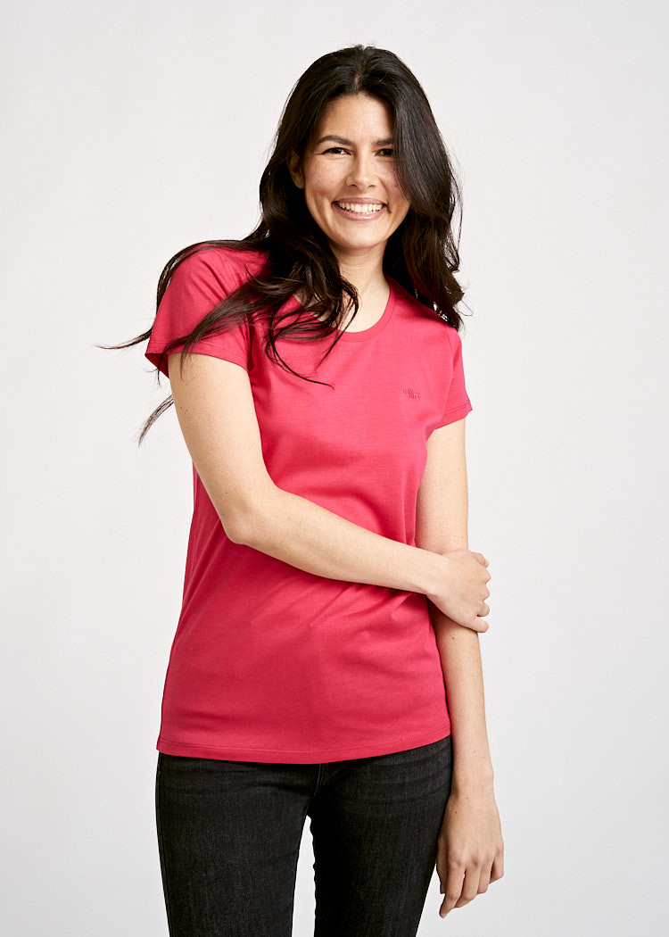 DAMEN WOODSHIRT SLIM VIVA MAGENTA