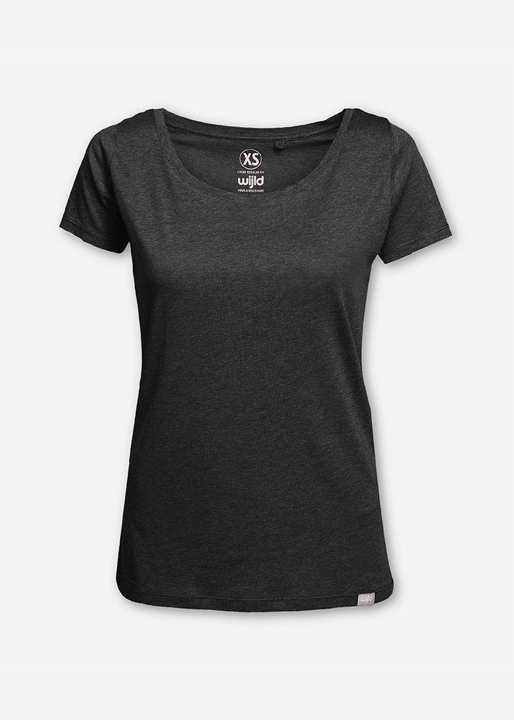 DAMEN WOODSHIRT REGULAR ANTHRAZIT