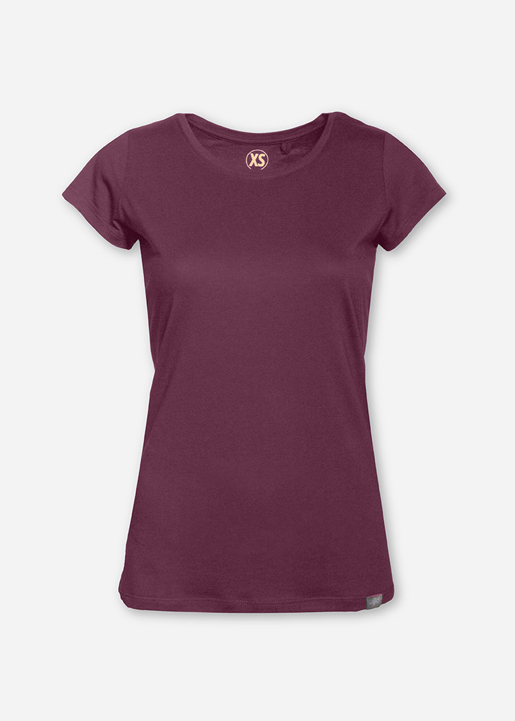 DAMEN WOODSHIRT SLIM PURPLE