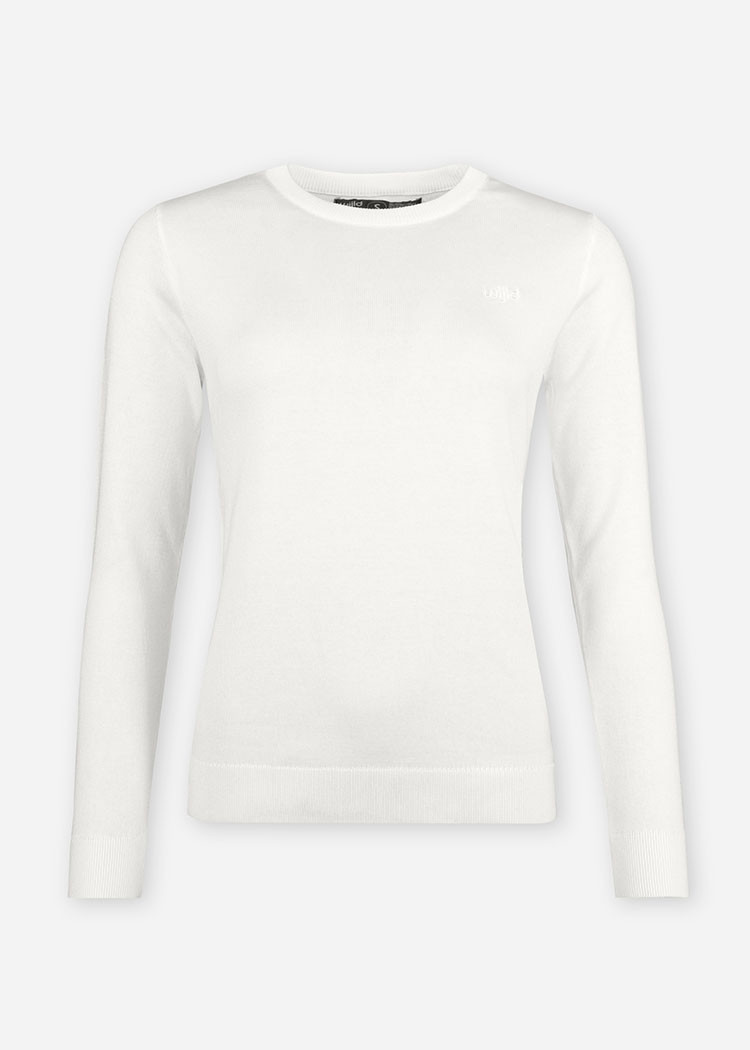 DAMEN STRICKPULLOVER IVORY