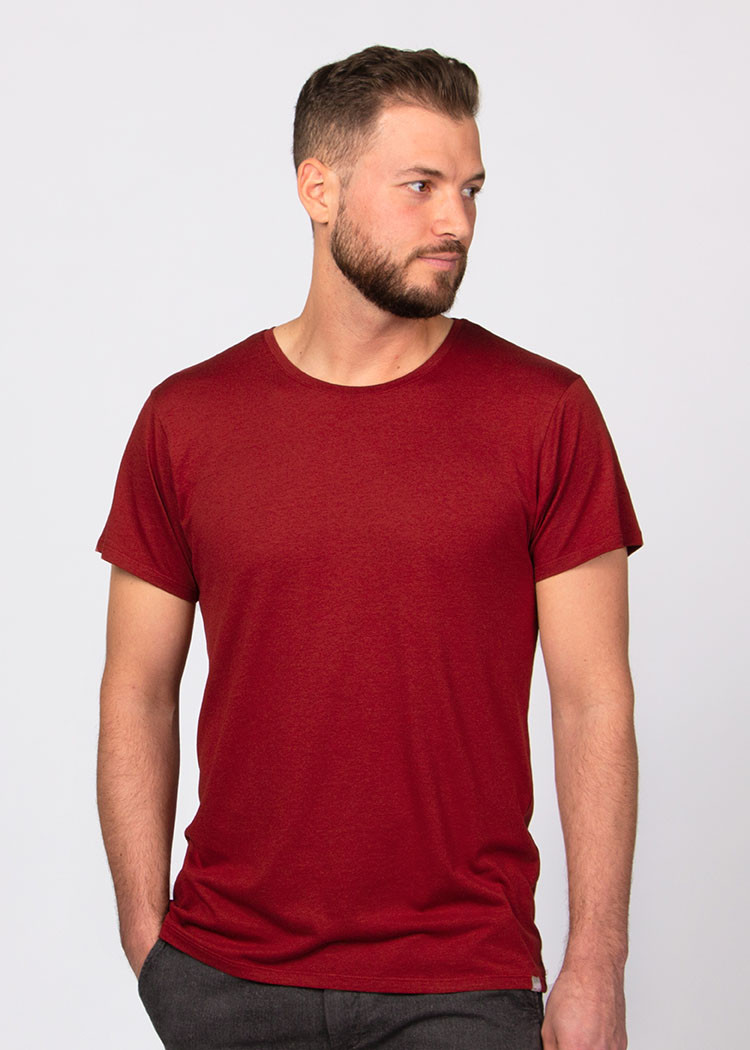 HERREN WOODSHIRT MERLOT