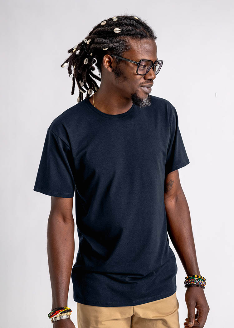 HERREN WOODSHIRT LOOSE TEE CARBON