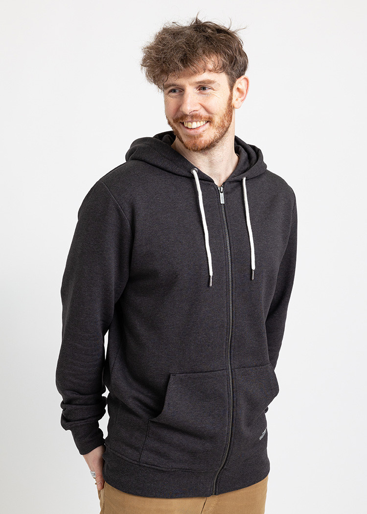 HERREN ZIP-HOODIE ANTHRAZITE
