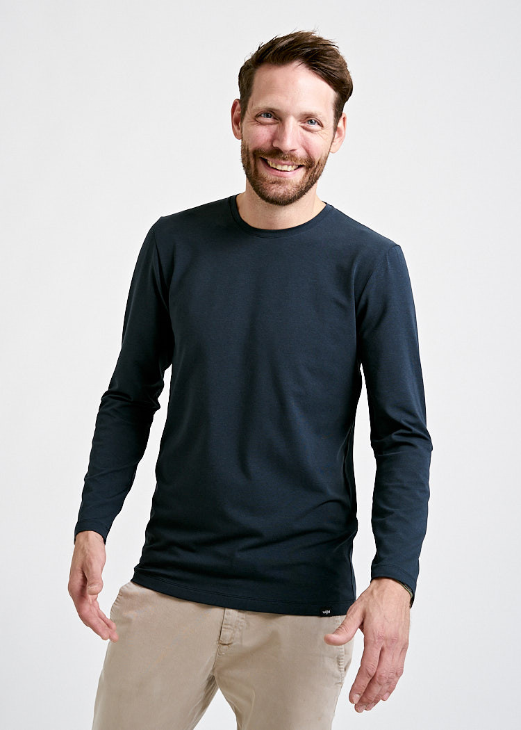 HERREN LANGARMSHIRT CARBON