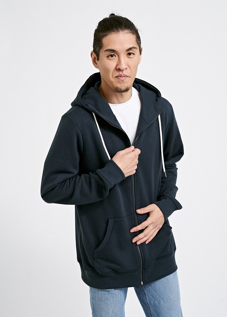 HERREN ZIP-HOODIE CARBON