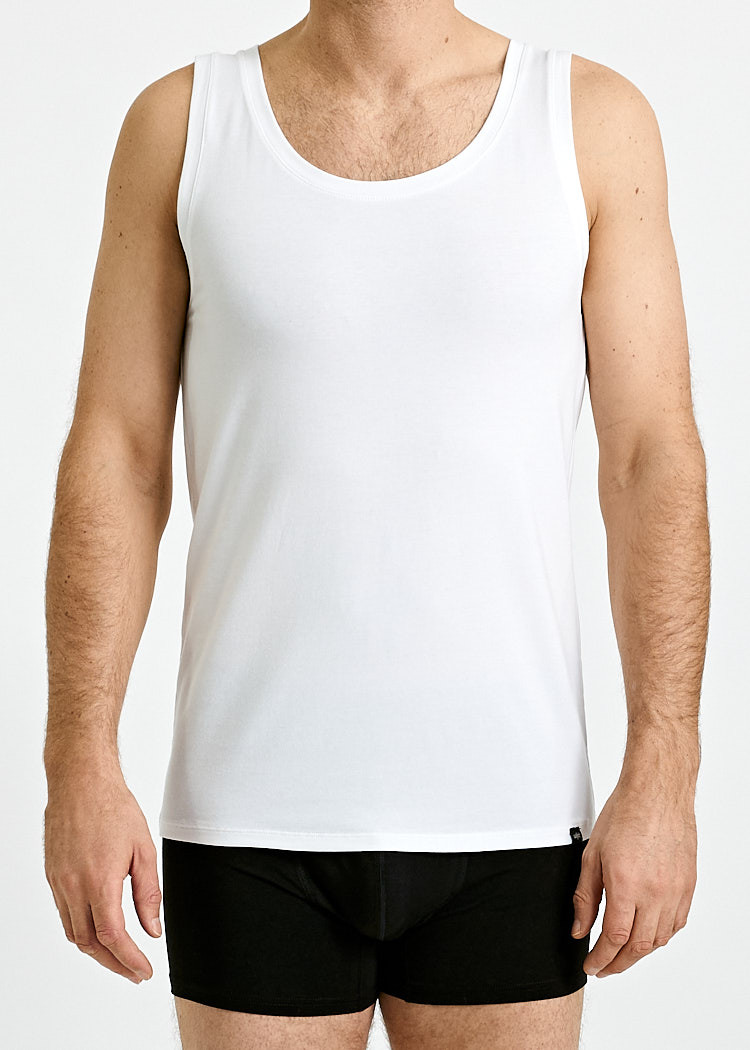 HERREN UNDERWEAR TANK TOP BRIGHT WHITE