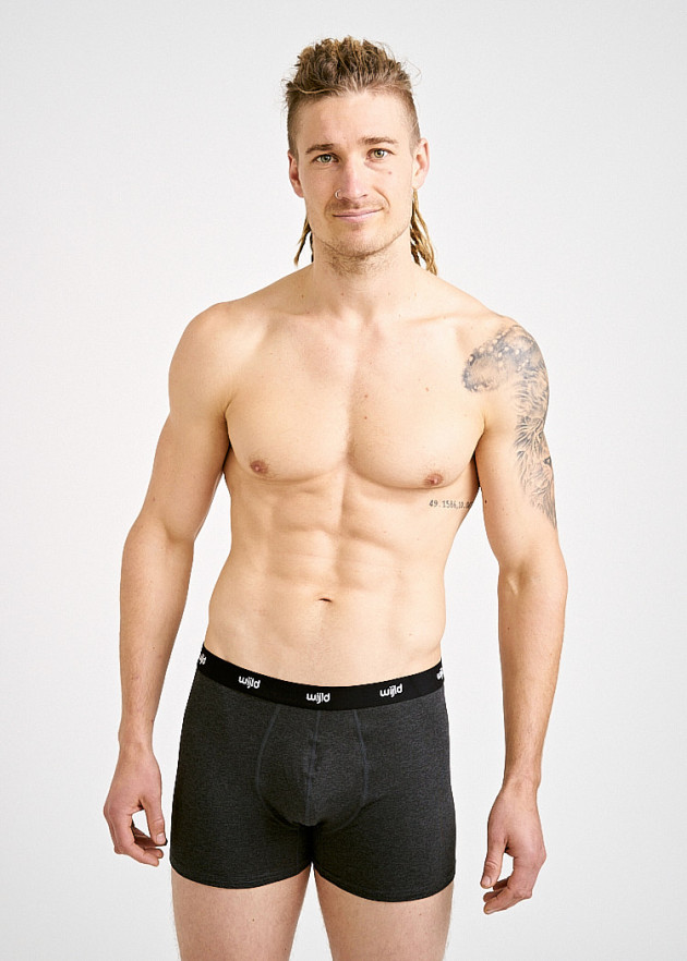 HERREN BOXERSHORTS ANTHRAZIT