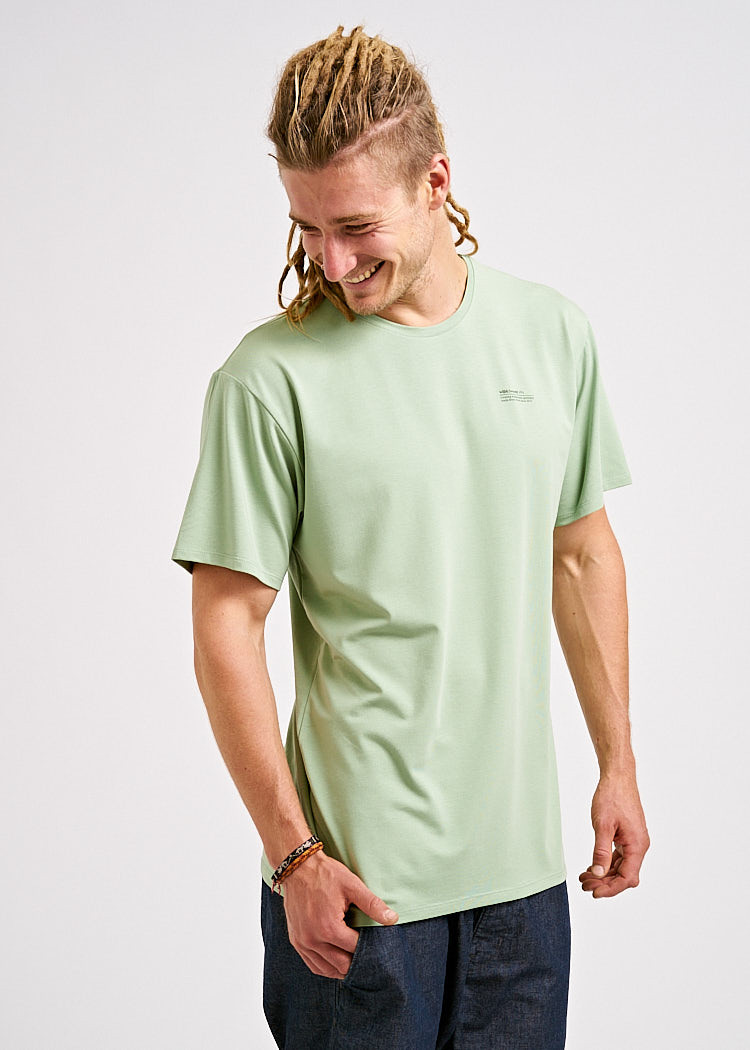 HERREN WOODSHIRT LOOSE TEE BASIL