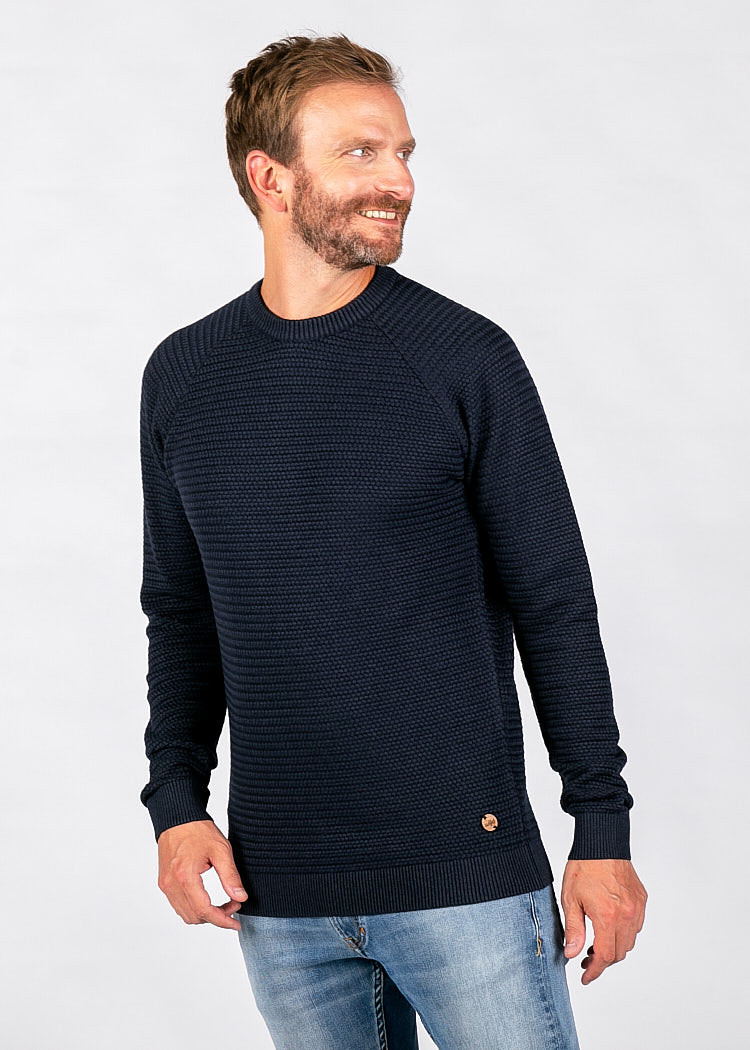 HERREN PANDOO STRICKPULLOVER INDIGO BLUE