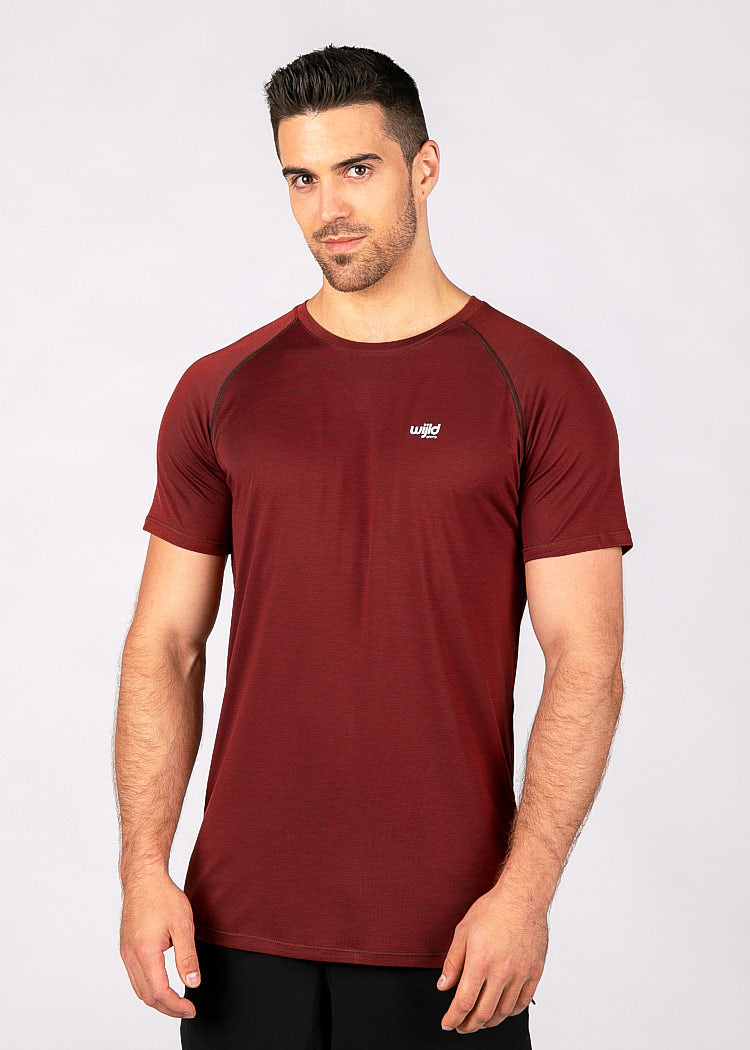 HERREN SPORTSHIRT DARK RED