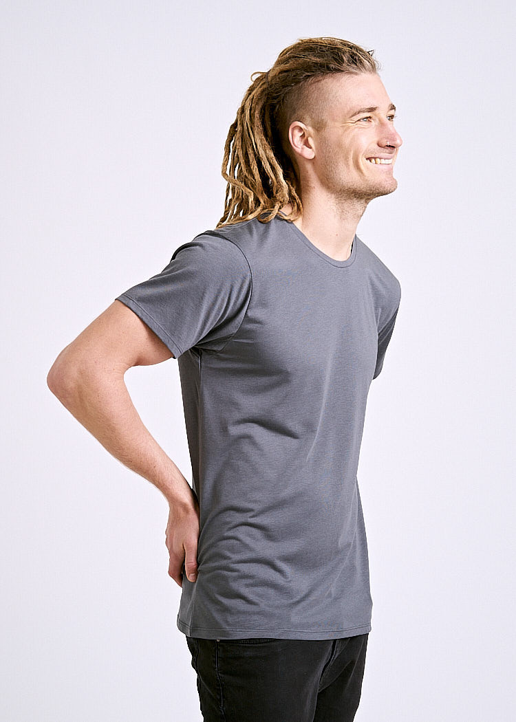 HERREN WOODSHIRT DARK GRAY