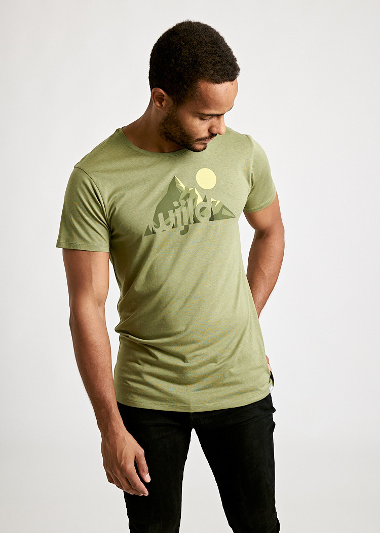 HERREN GRAPHIC MOUNTAINS WOODSHIRT