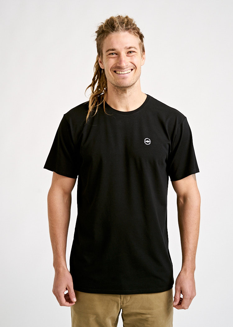 HERREN WOODSHIRT LOOSE TEE BLACK
