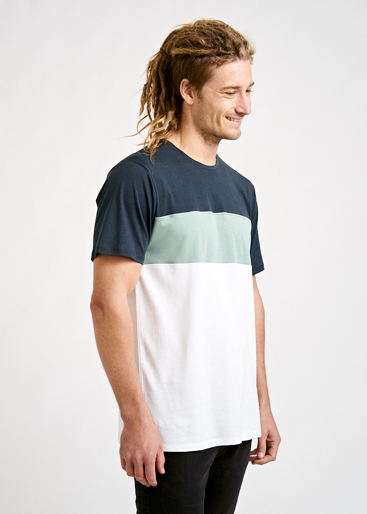 HERREN WOODSHIRT COLOR BLOCK