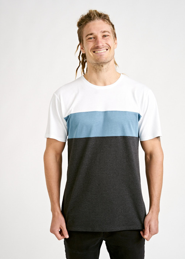 HERREN WOODSHIRT COLOR BLOCK
