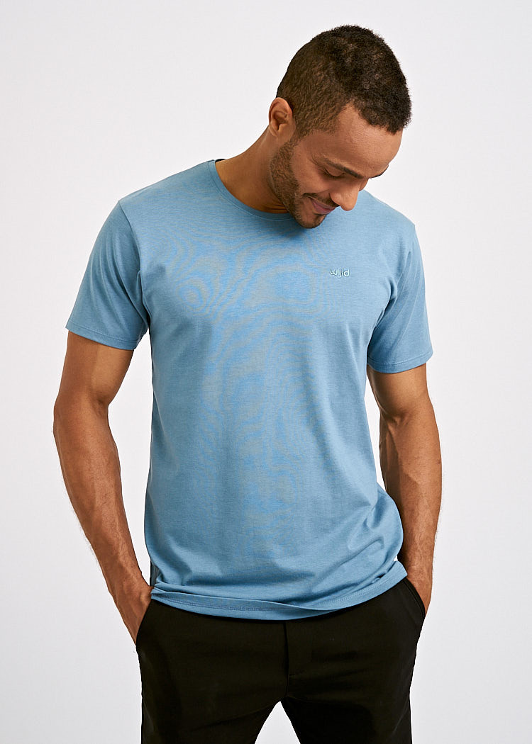 HERREN WOODSHIRT BLUE STONE