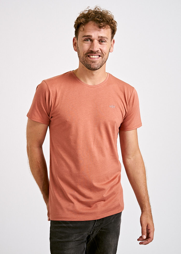 HERREN WOODSHIRT COPPER RED