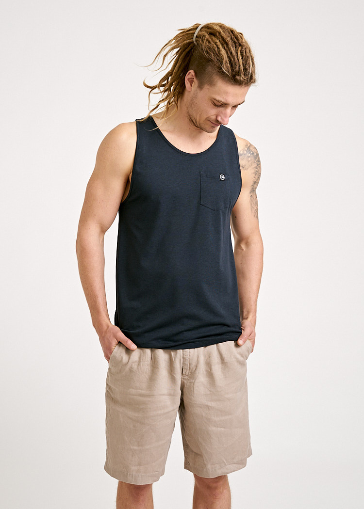 HERREN TANK TOP CARBON