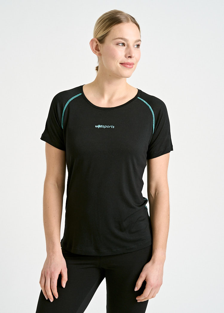 DAMEN SPORTSHIRT BLACK "FANNY"